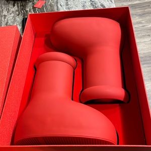MSCHF Big Red Boots Size 12